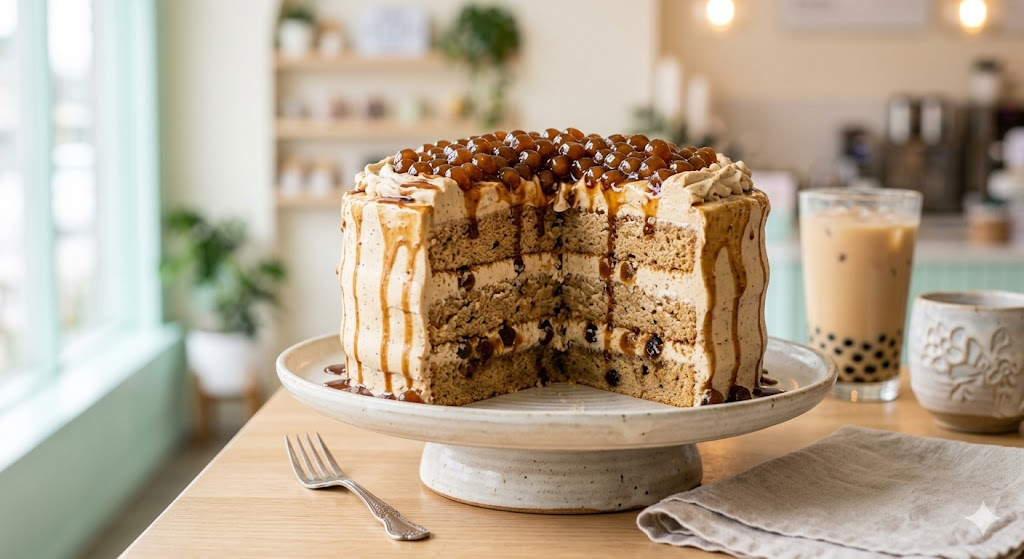 Boba Milk Tea Cake Recipe